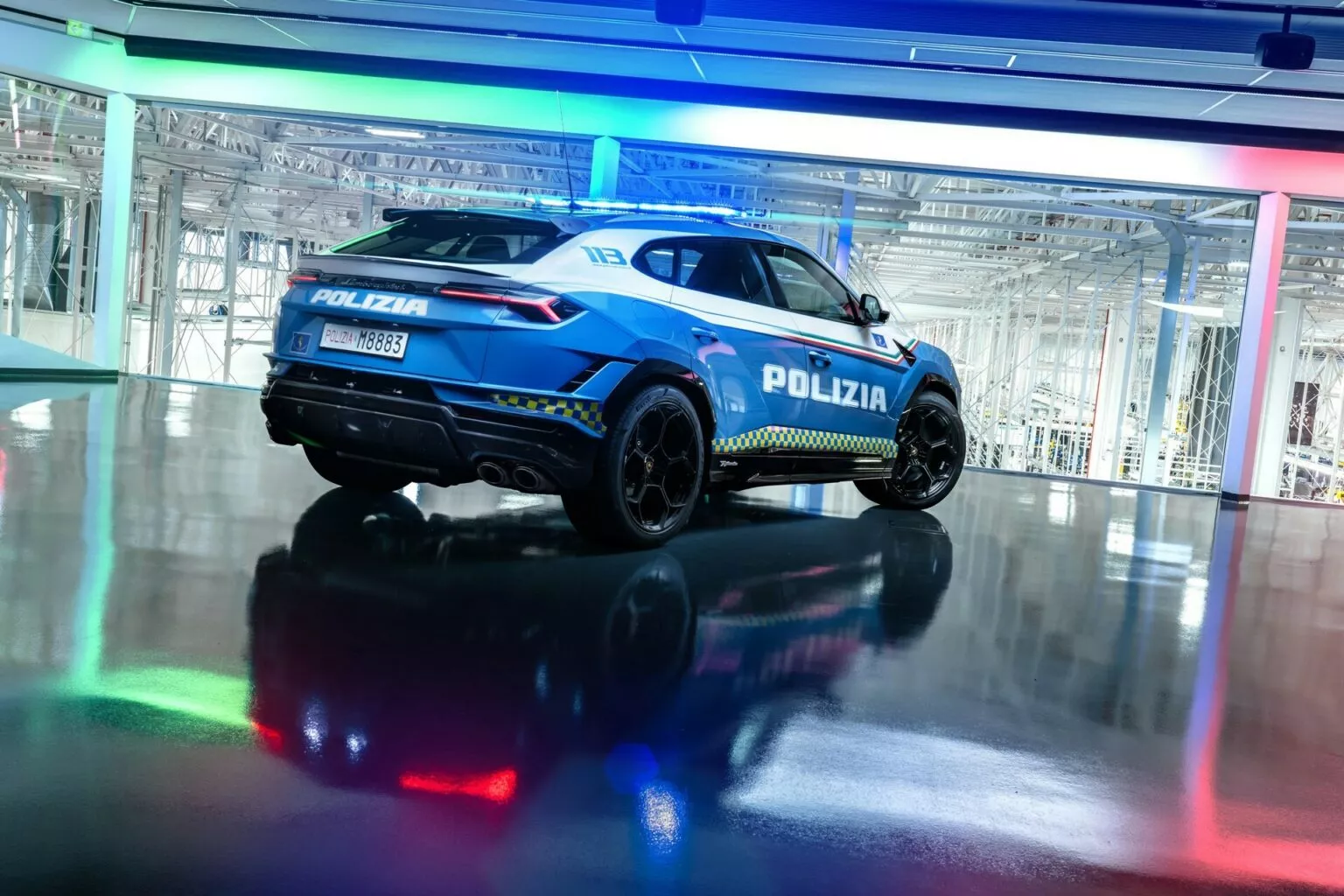 This special Lamborghini Urus Performante is the latest Italian police car