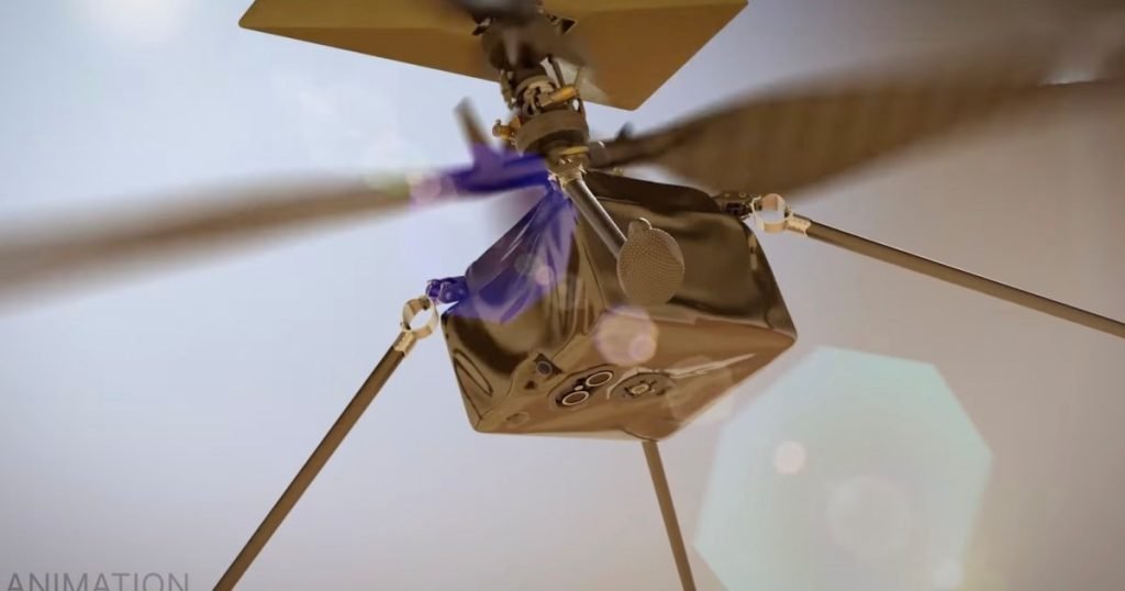 NASA video to pushed the Mars helicopter to the limit